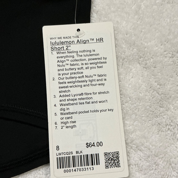 Lululemon align short 2” size 8 - Picture 2 of 4